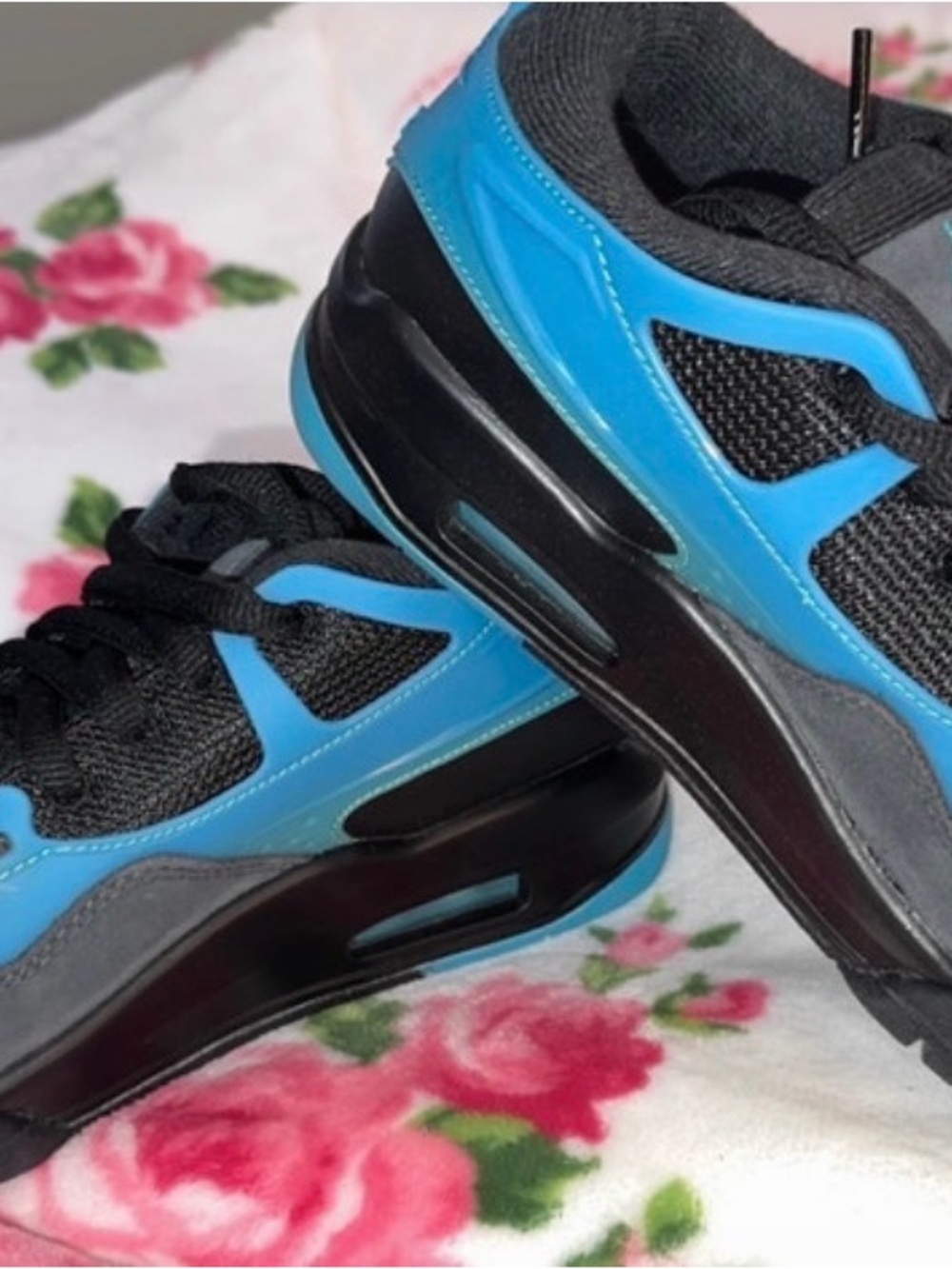 Jordan 4 Athletic Sneakers in Blue and Black Brand New